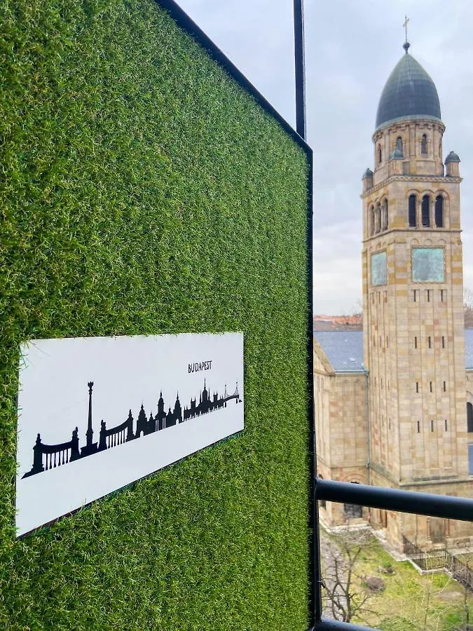 Fresh Smartly Designed Studio Flat & Sunny Balcony Budapeşte 0*,